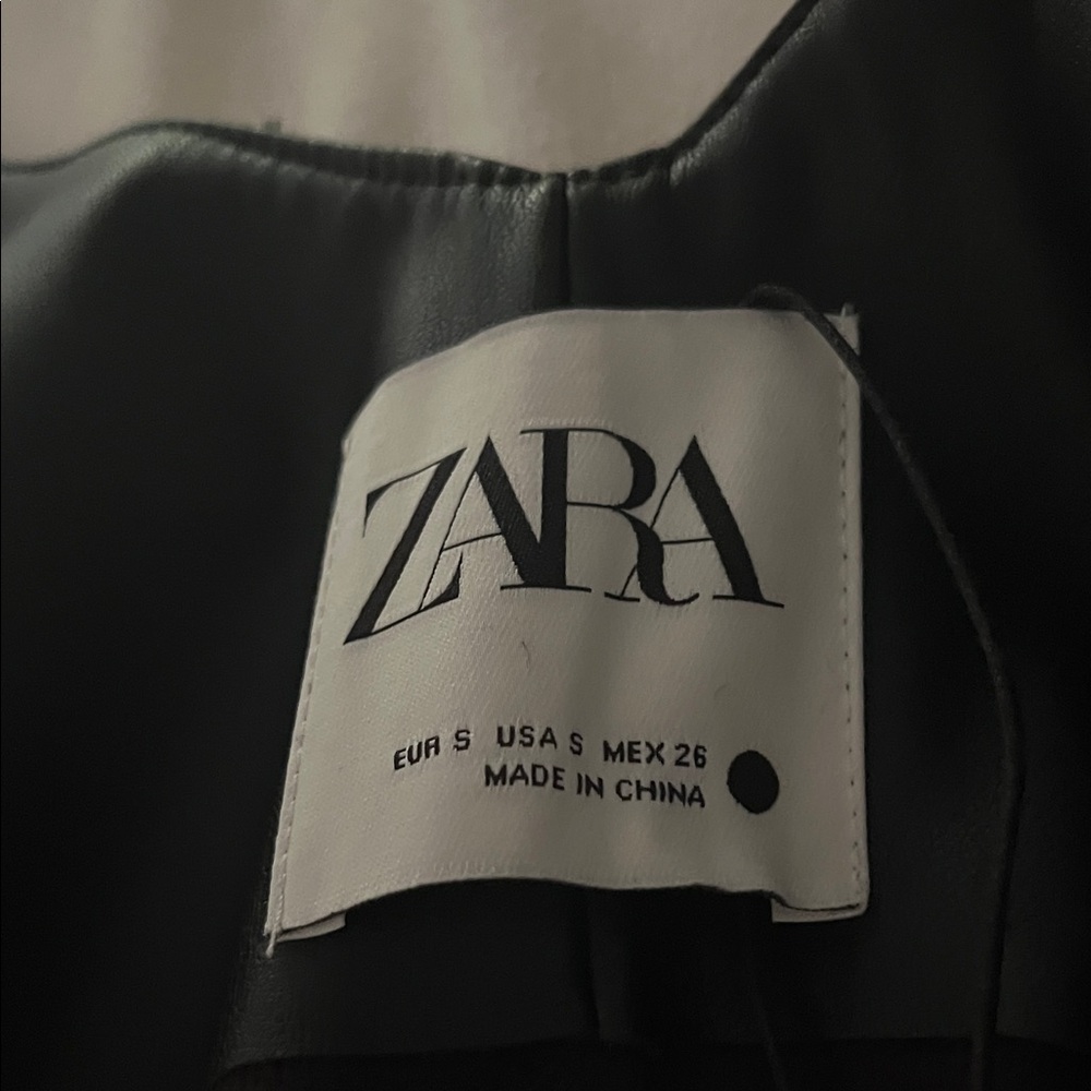 ZARA faux leather jumpsuit (S) NWT - Picture 8 of 12